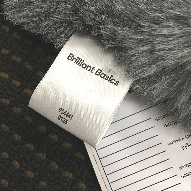 Target Ella Quilted Faux Fur Throw Blanket in Charcoal Grey 127x152cm NEW