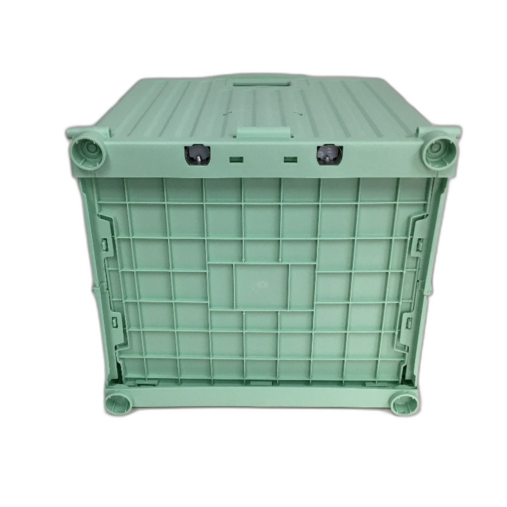 Foldable Portable Grocery Shopping Storage Cart Mint Green 35x45x35cm NEW