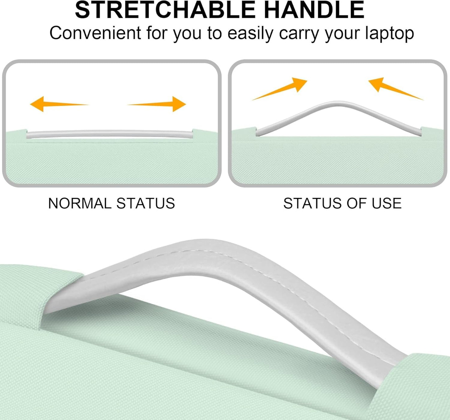 Lacdo 360° Protective Laptop Sleeve Case for 15 Inch MacBook Air Green AU