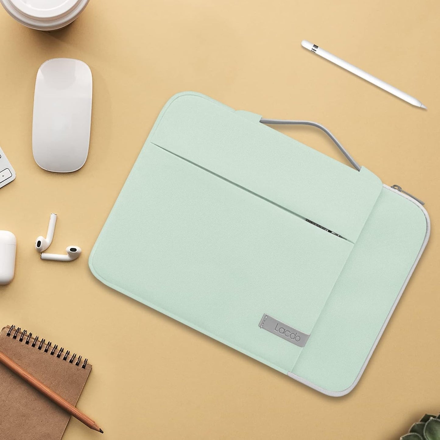 Lacdo 360° Protective Laptop Sleeve Case for 15 Inch MacBook Air Green AU