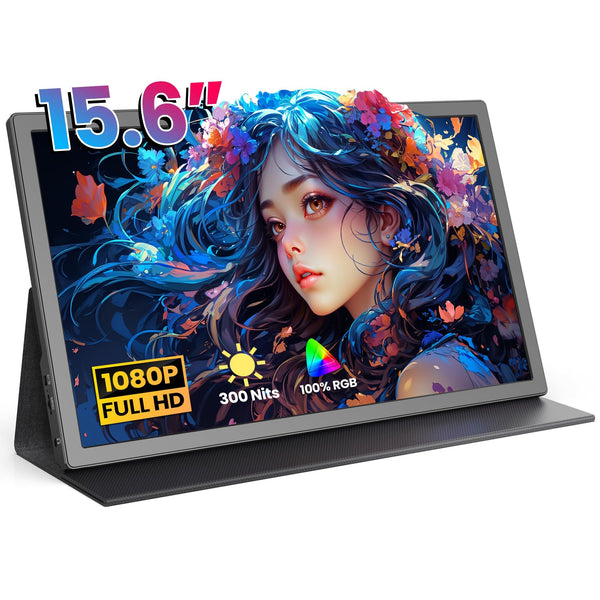 FANGOR 15.6 Inch Portable Monitor 1080P FHD USB-C HDMI for Gaming Online AU