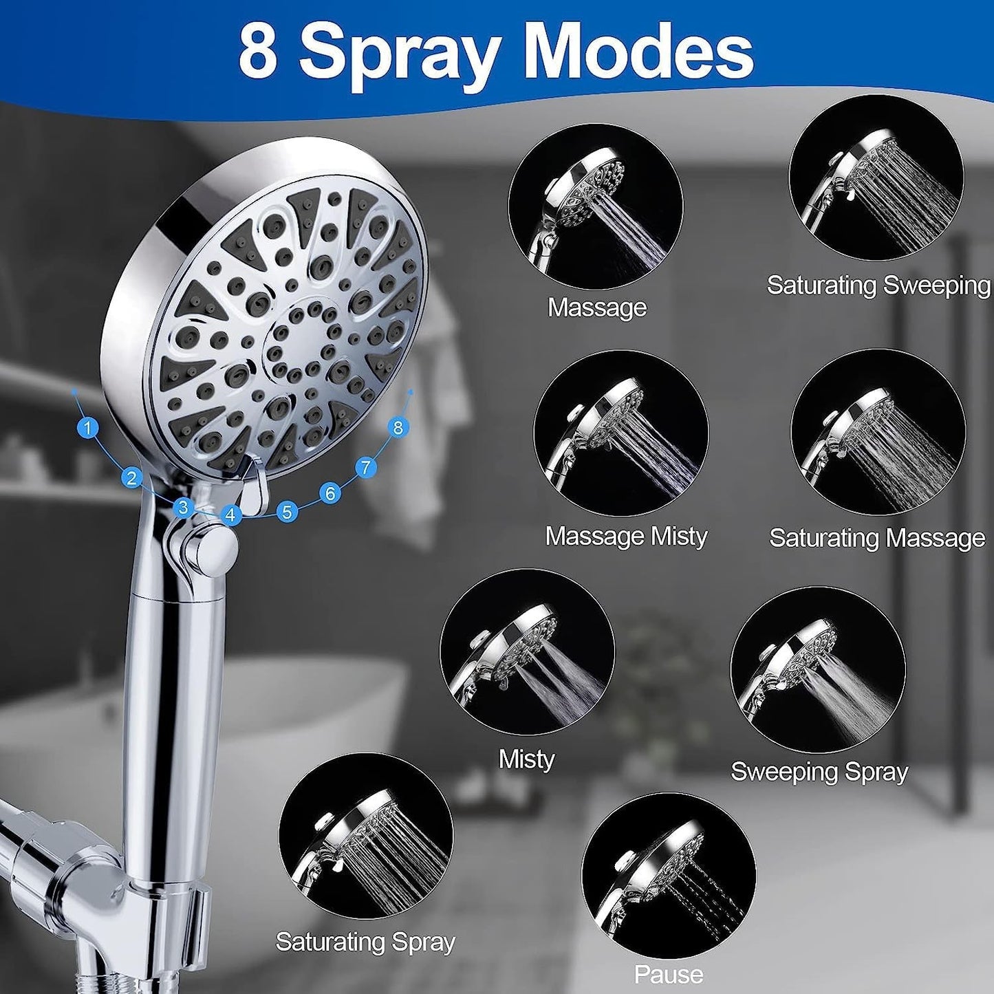 Tamefox 10" Rain Shower Set with 8-Mode Spray and Water Filtration Online AU