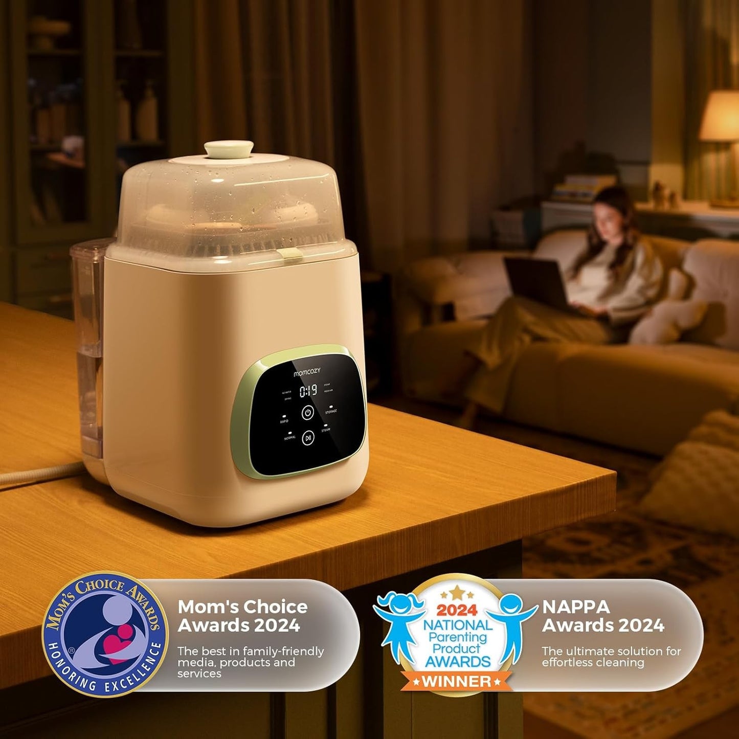 Momcozy KleanPal Pro Baby Bottle Washer & Sterilizer for Effortless Care BS03 AU