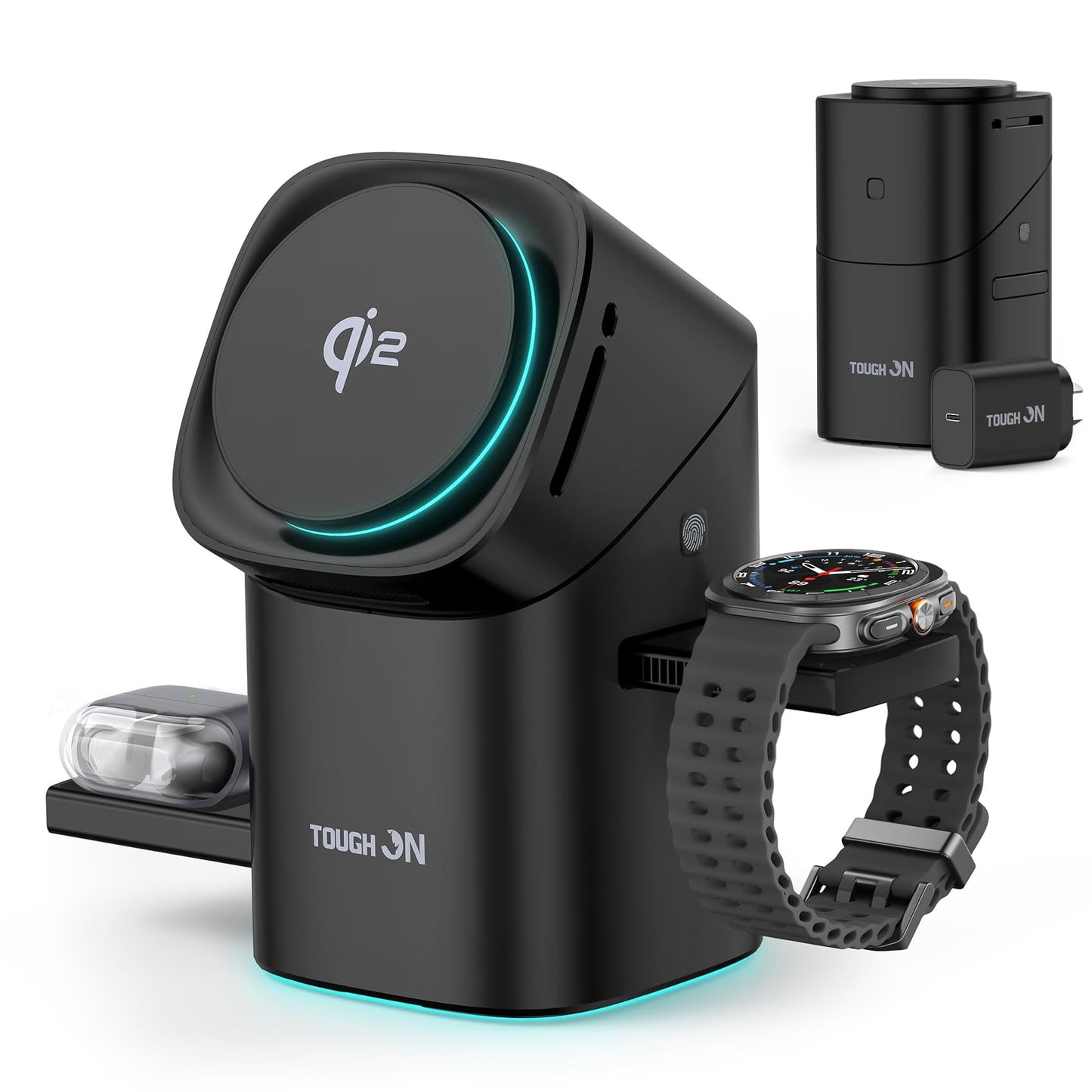 TOUGH ON MagPro 3-in-1 Wireless Charger for Samsung Galaxy Devices