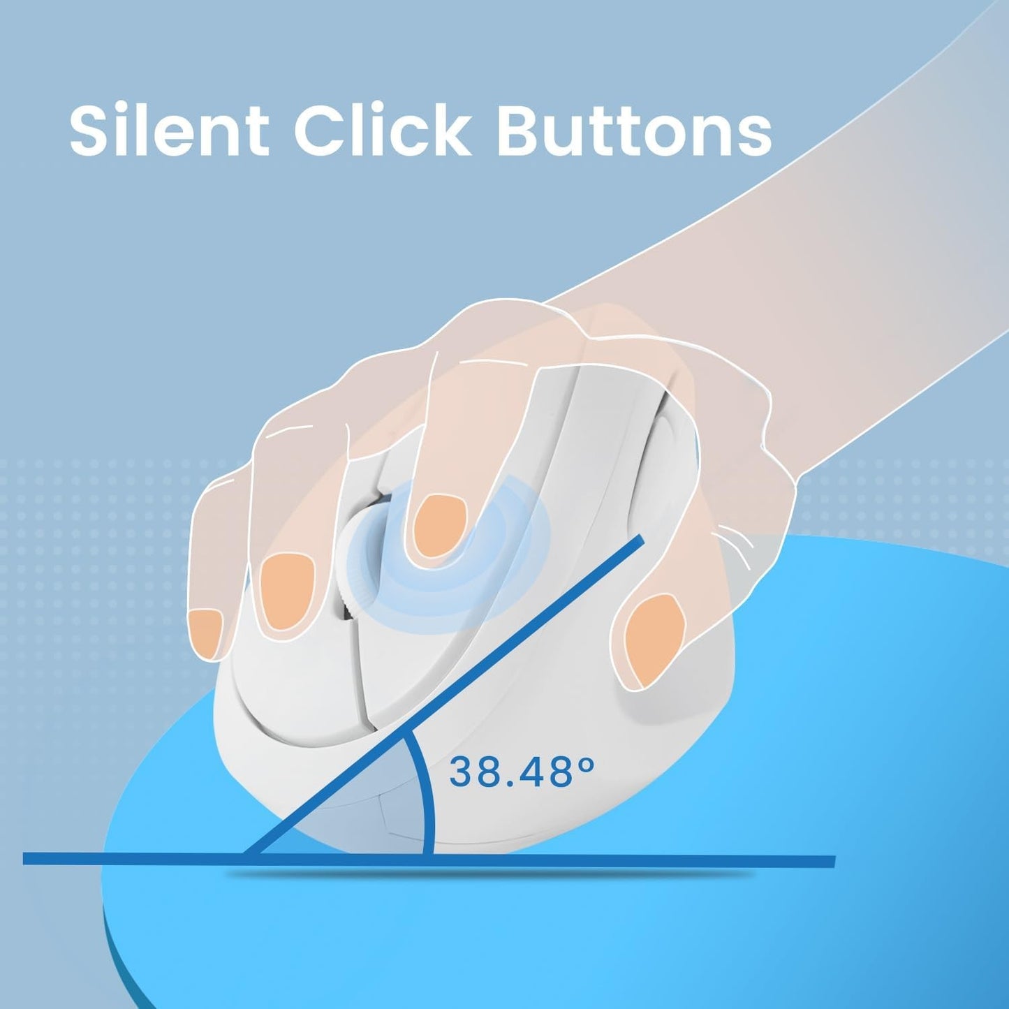 Perixx PERIMICE-719 Ergonomic Vertical Mouse for Small Hands