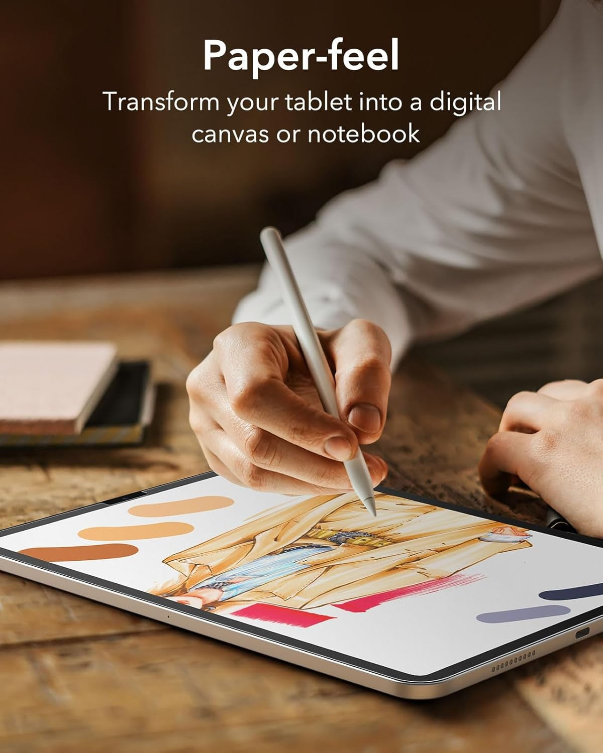 ESR Screen Protector 2 Pack Paper-Feel for iPad Air 5/4 10.9" Pro 11" Matte