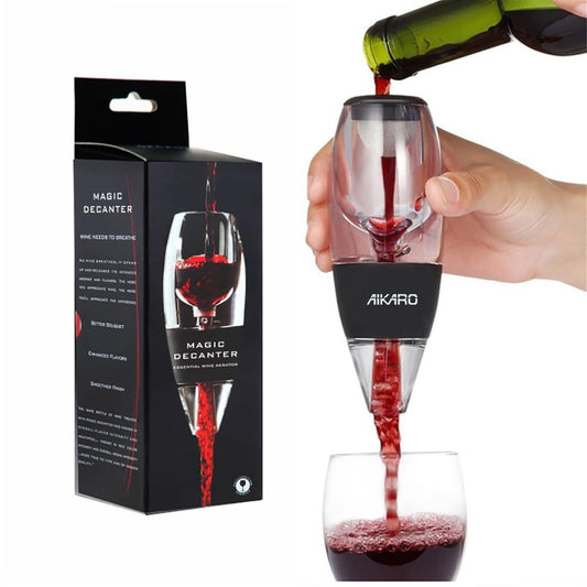 AIKARO Wine Aerator and Decanter with Filter Base for Red