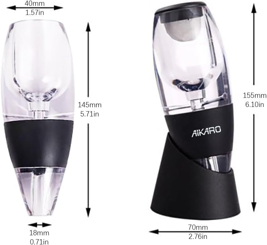 AIKARO Wine Aerator and Decanter with Filter Base for Red
