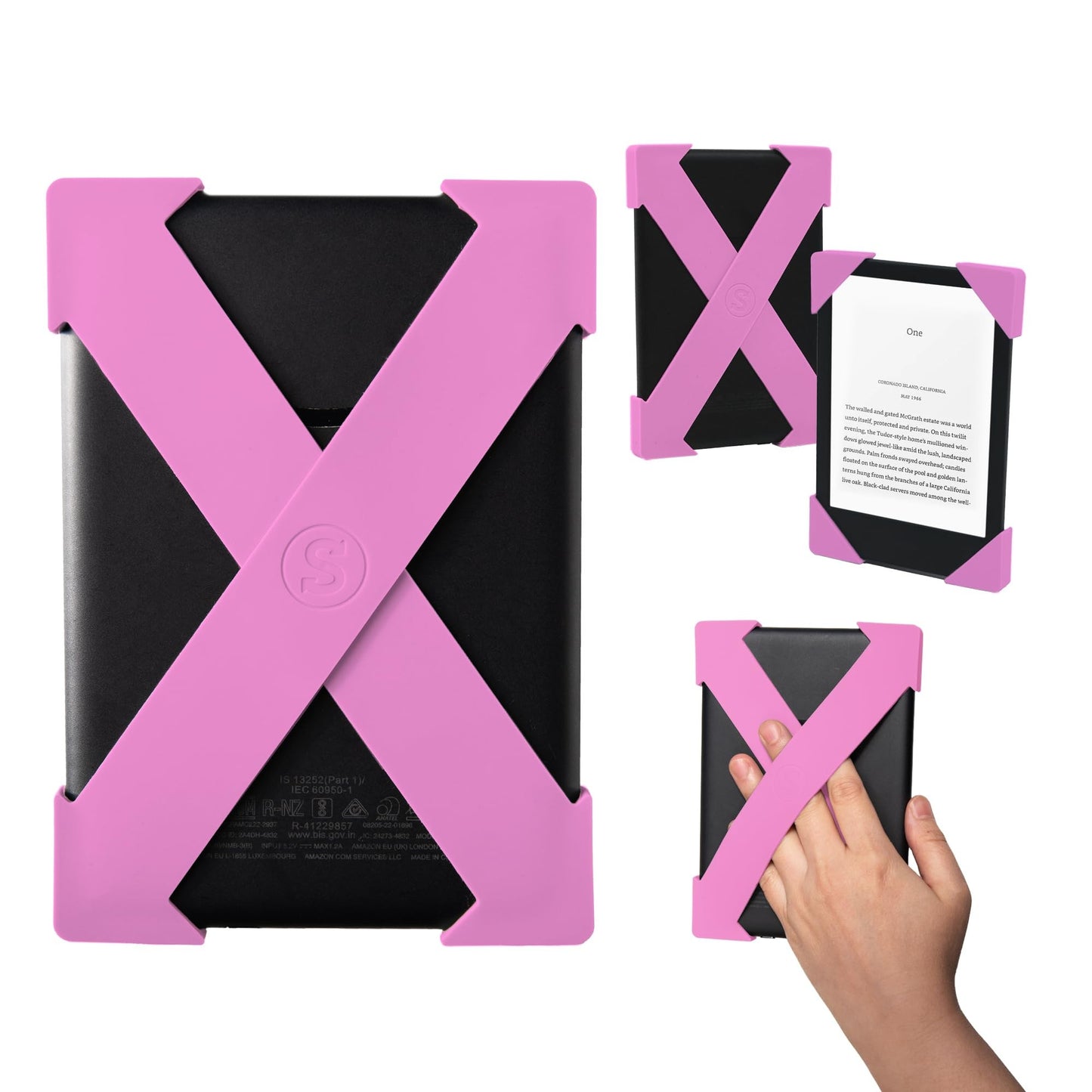 Strapsicle Candy Pink Silicone Hand Strap for Kindle & Kobo Devices