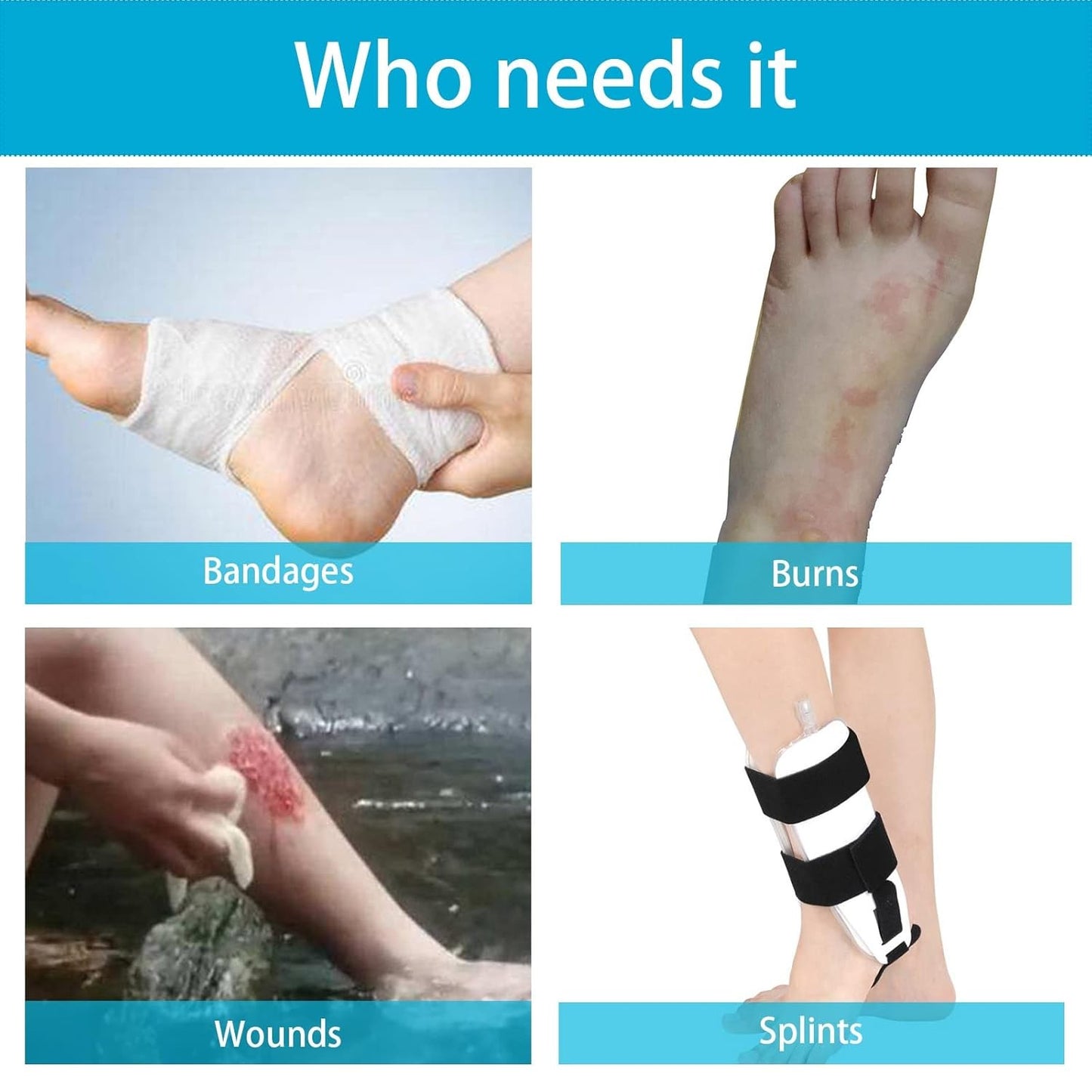 Tideshake 100% Waterproof Foot Cast Cover for Showering