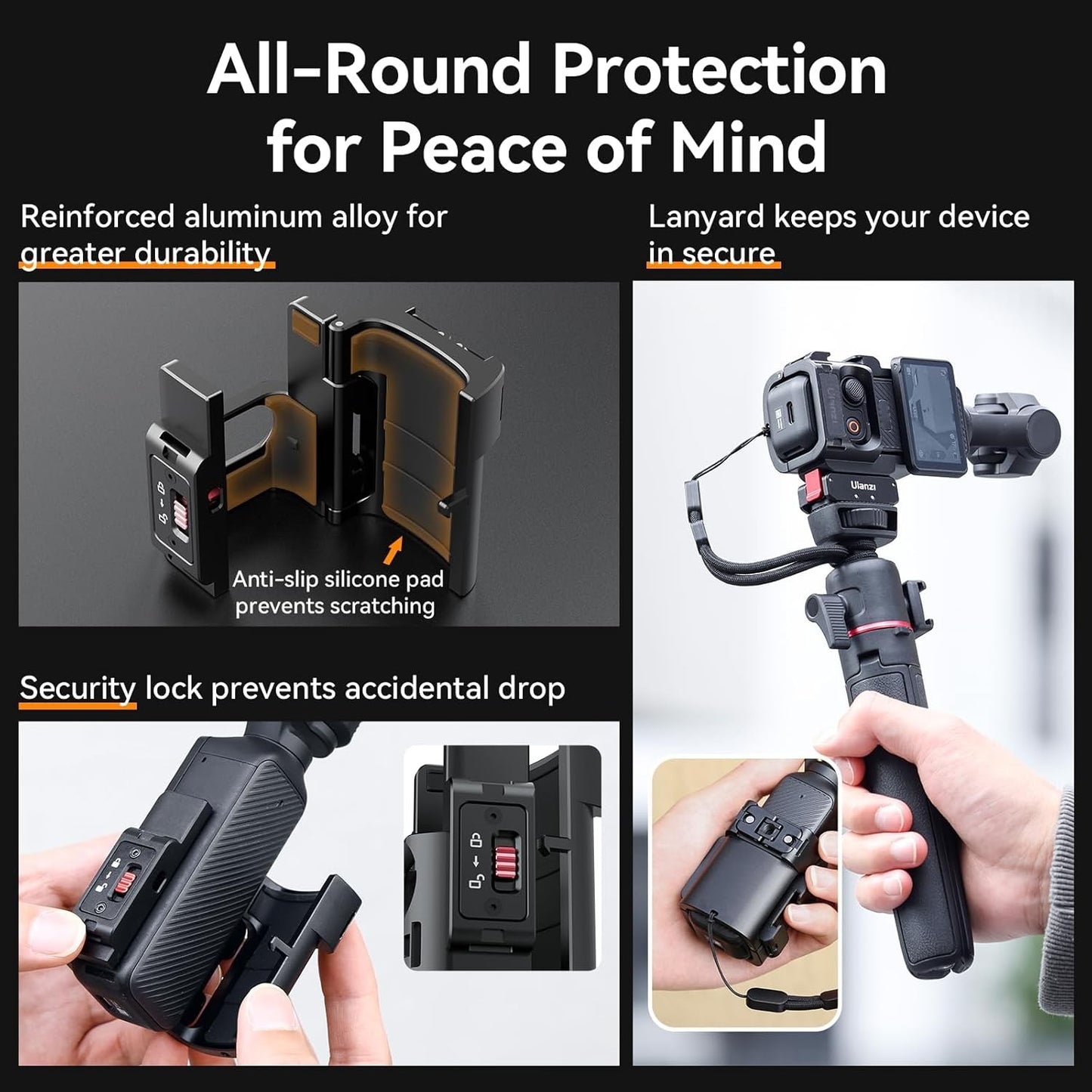 ULANZI PK-06 Expansion Adapter for DJI Osmo Pocket 3 Black