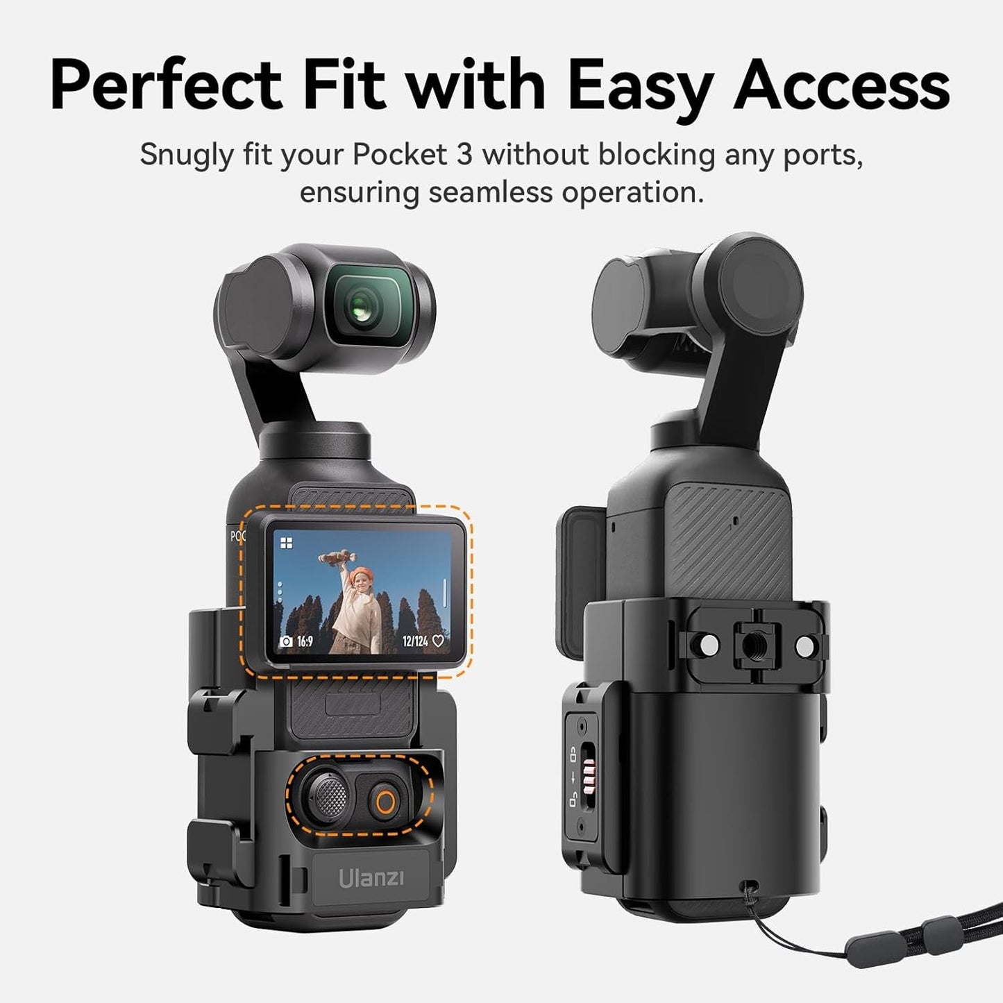 ULANZI PK-06 Expansion Adapter for DJI Osmo Pocket 3 Black