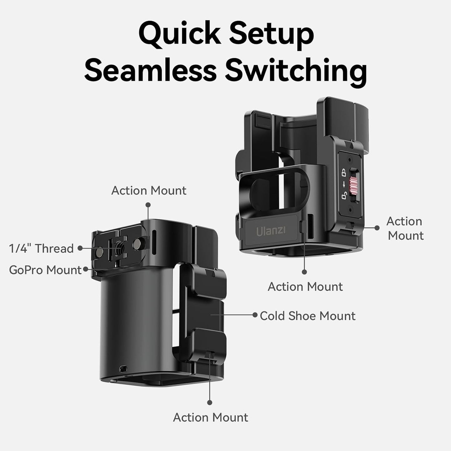 ULANZI PK-06 Expansion Adapter for DJI Osmo Pocket 3 Black