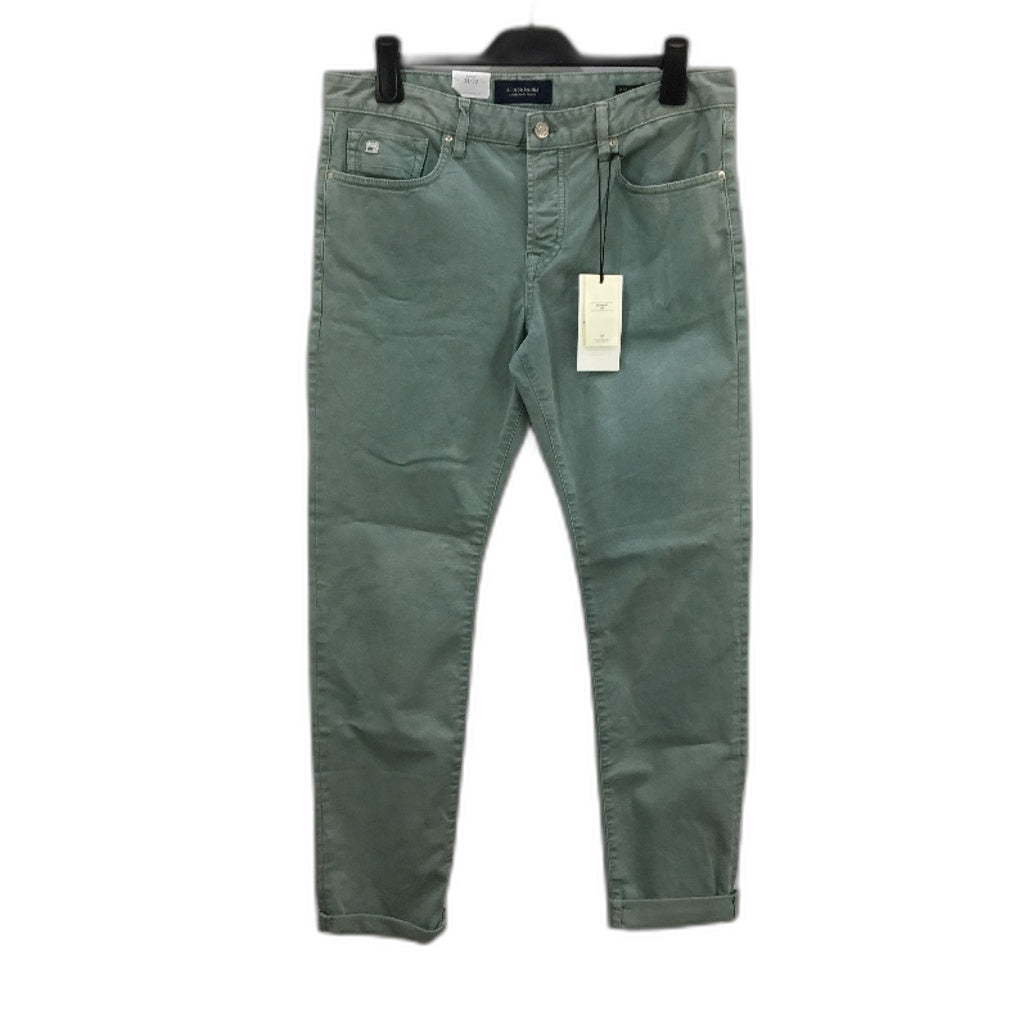 Scotch & Soda Green Ralston Regular Slim Lightweight Denim Jeans Mens 33/32 NEW