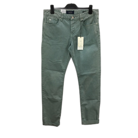 Scotch & Soda Green Ralston Regular Slim Lightweight Denim Jeans Mens 33/32 NEW