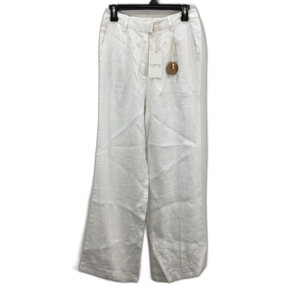 Subtitled White Jaylah Slouch Linen Trouser Lightweight Pants Ladies Size XS NEW