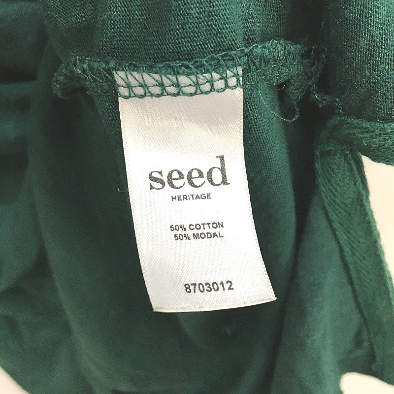 Seed Heritage Cotton Modal Sport Forest Green Basic Cotton T-Shirt Ladies XS