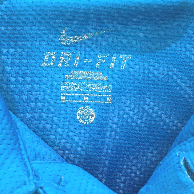 Nike Dri Fit Royal Blue & White Polo T-Shirt Sports Top Unisex Size Medium