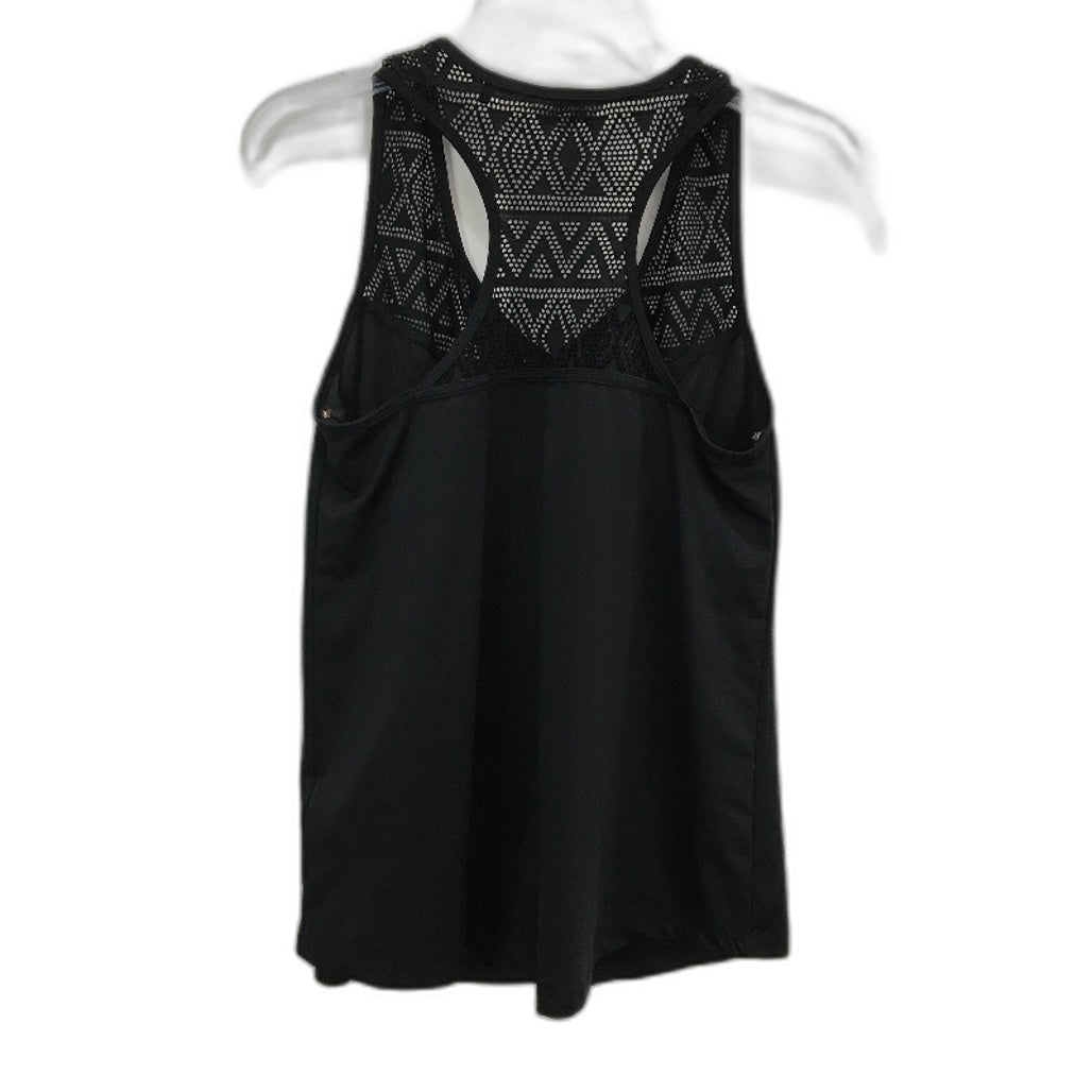 Simply Vera by Vera Wang Black Ornate Top Built In Shelf Singlet Ladies Size M
