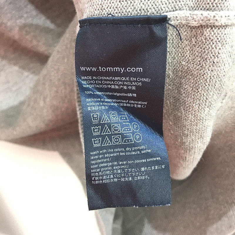 Tommy Hilfiger Grey Knit 100% Cotton Crew Neck Jumper Mens Size Medium