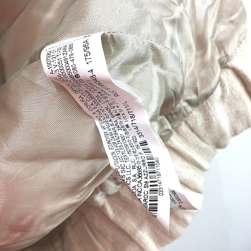 Zara Cream Linen Blend Natural Fibre Look Fully Lined Jacket Ladies Size L