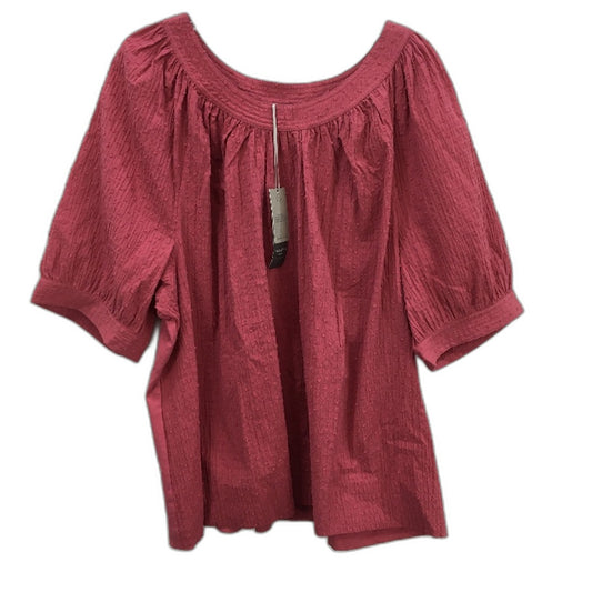 Regatta Curve Pink Textured Organic Cotton Short Sleeve Shirt Ladies Size 20 NEW