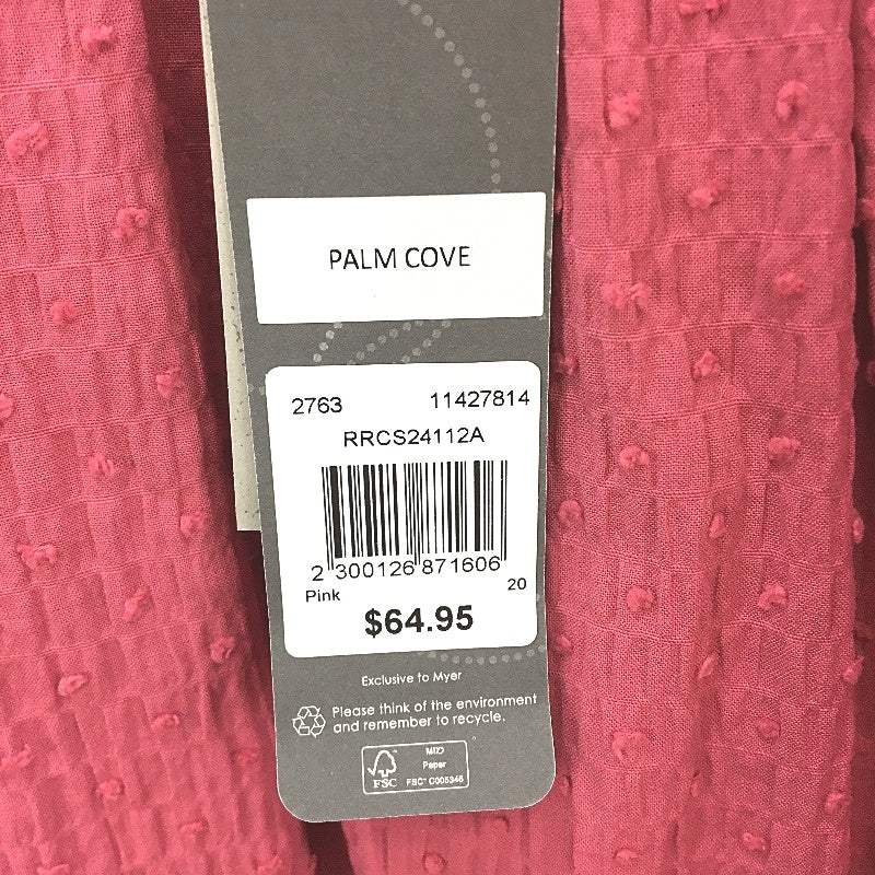 Regatta Curve Pink Textured Organic Cotton Short Sleeve Shirt Ladies Size 20 NEW