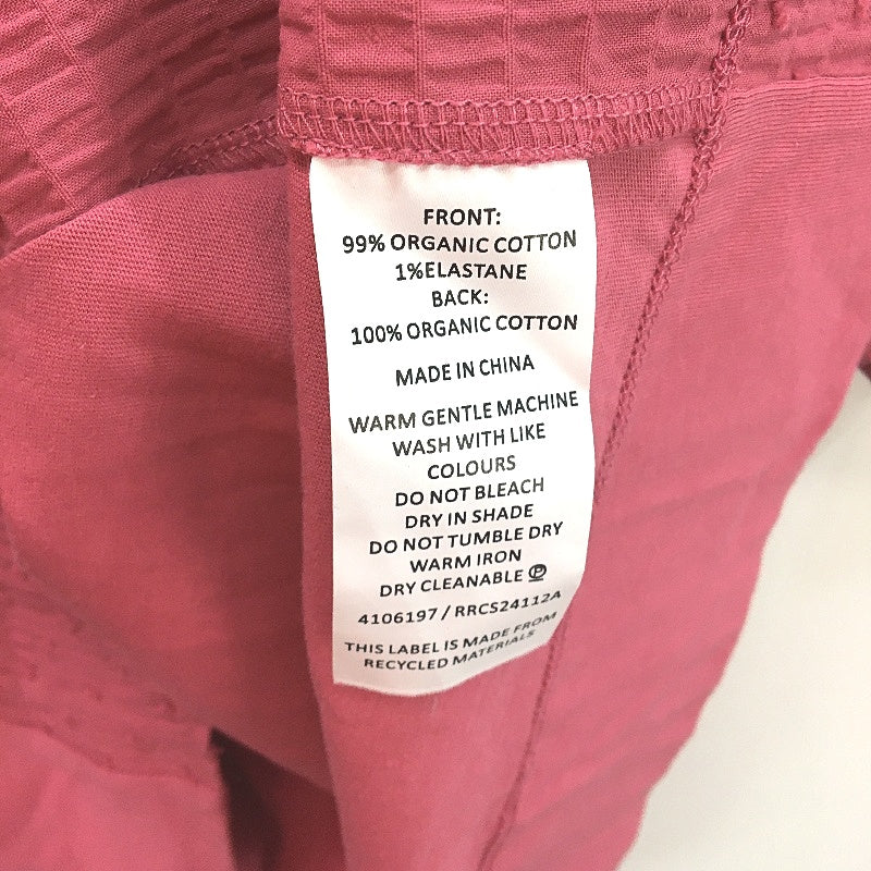 Regatta Curve Pink Textured Organic Cotton Short Sleeve Shirt Ladies Size 20 NEW