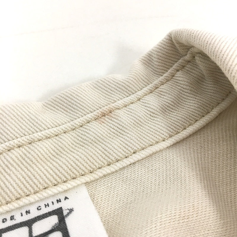 Insight Cream Sand Rio 100% Cotton Button Up Short Sleeve Denim Dress Size S NEW