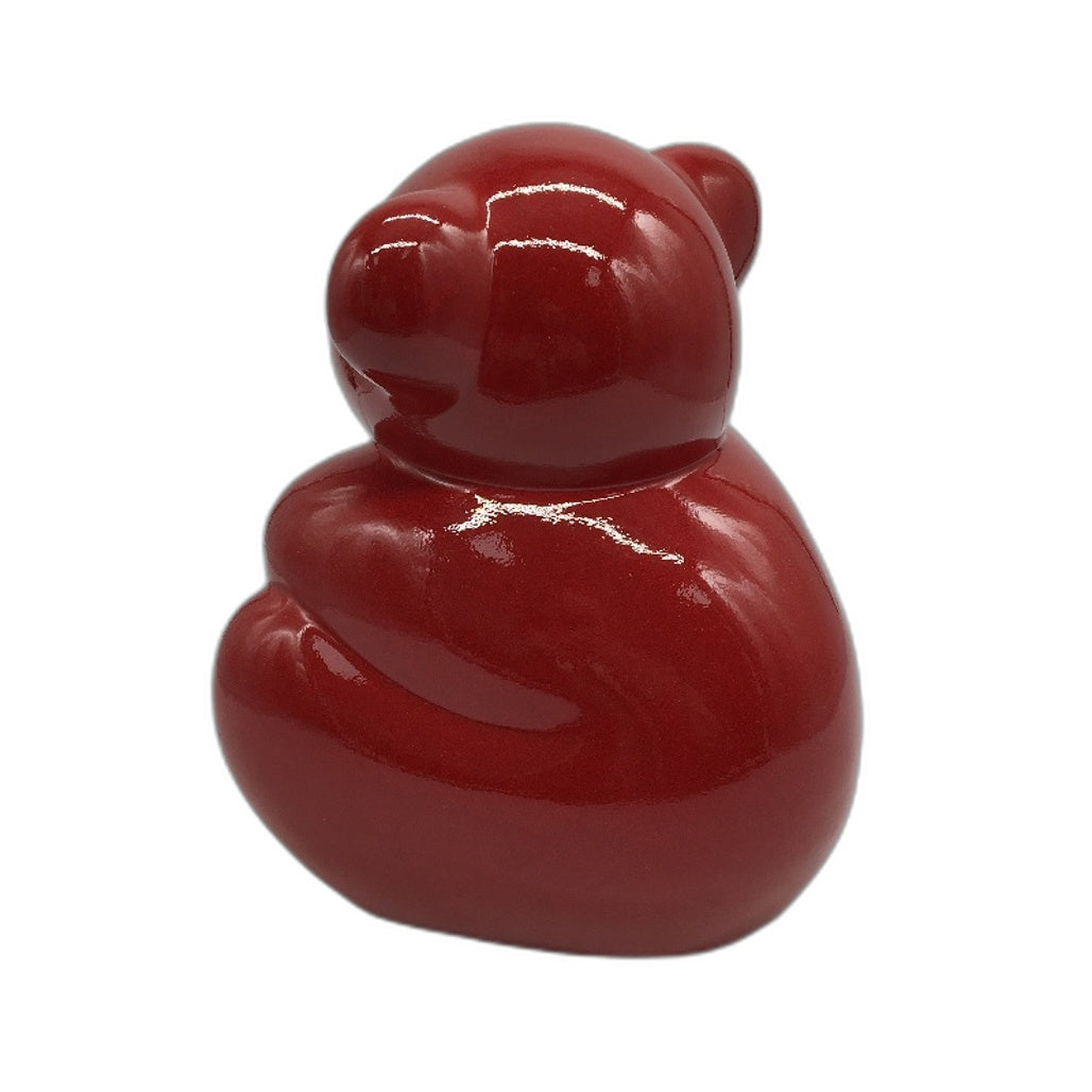 Royal Boch Belgium Large Red Fast Effection Bear Porcelain Figurine 27cm NEW