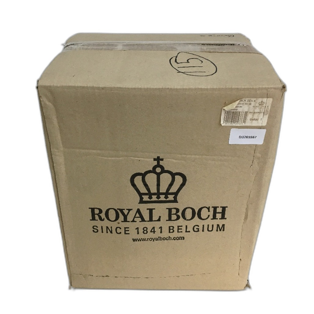 Royal Boch Belgium Crackle Bronze Fast Effection Bear Porcelain Figurine NEW