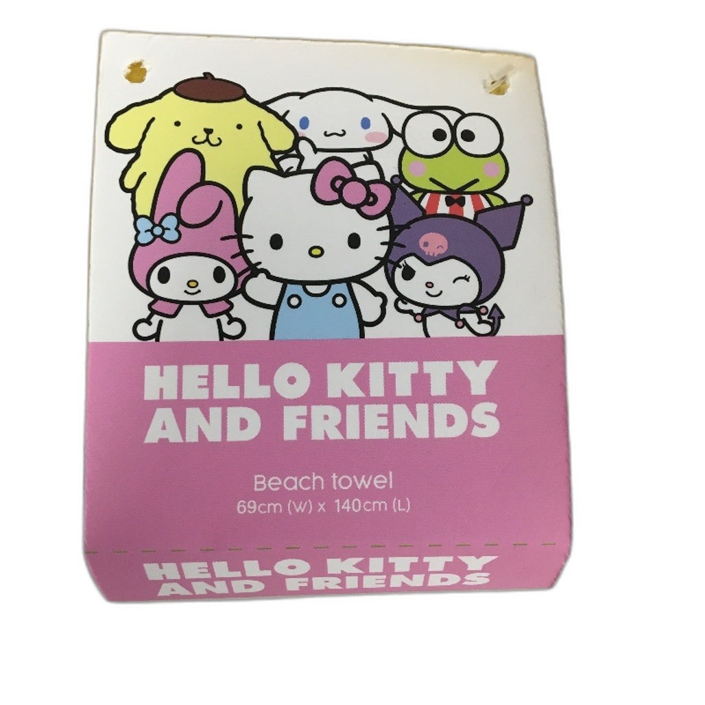 Hello Kitty and Friends Beach Towel and 3 Pack Face Washers Bundle NEW