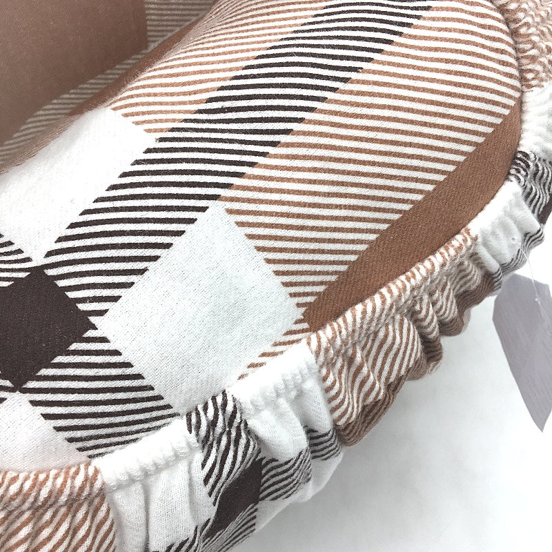 Target Percy Flannelette Brown Quilt Cover Set with Single Pillowcase QUEEN NEW