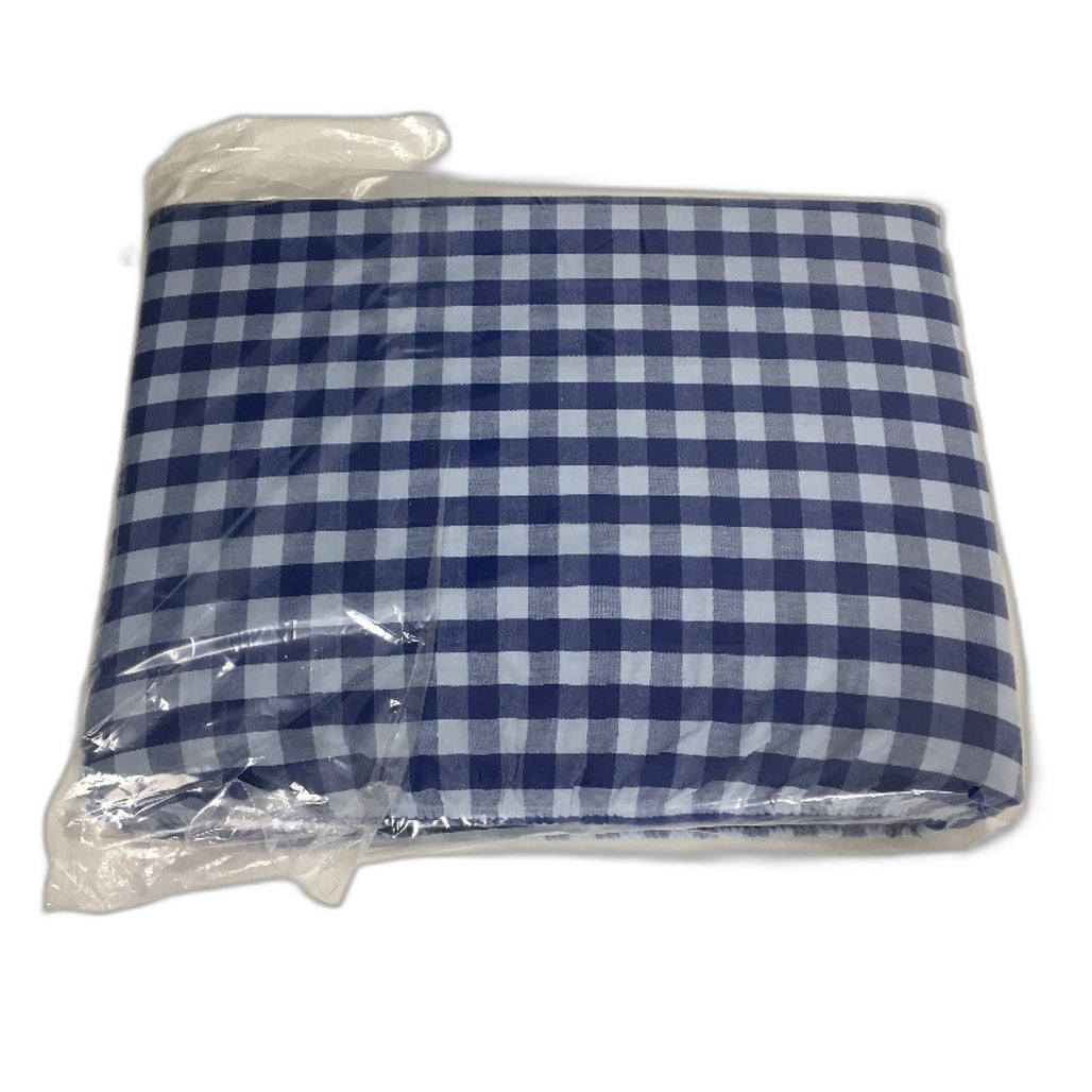 Target Grayson Gingham Blue Australian Cotton Sheet Set Size QUEEN NEW