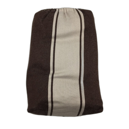 2 Pack Rayne Brown Stripe Standard Rectangle Cotton Pillowcases 40x73cm NEW