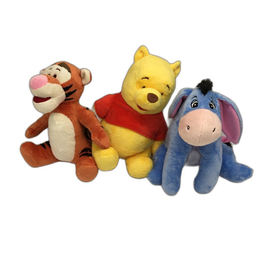 Winnie The Pooh Tigger Eeyore 3 Pack Bundle Soft Plush Toys 30CM Plushies NEW