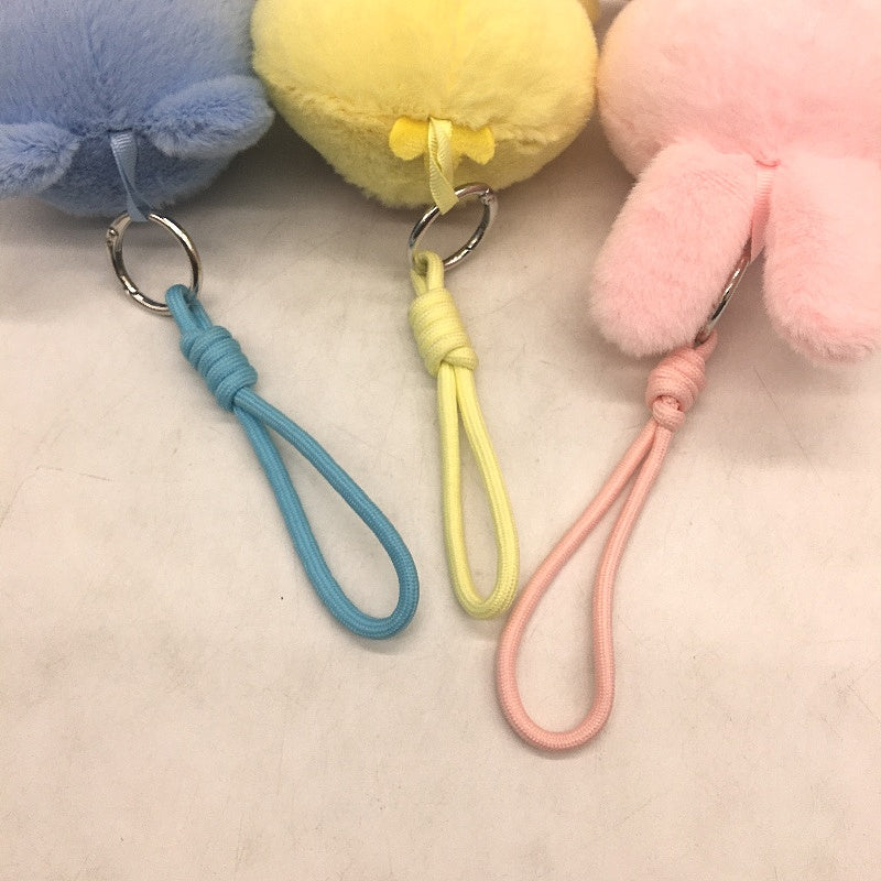 3 Pack Bundle Mini Girl In Cute Costume Plush Toy Key Chain Pink/Yellow/Blue NEW