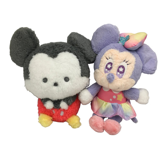 Disney Mickey & Minnie Mouse 2 Pack Bundle Super Soft Cuddly Plush Toys NEW