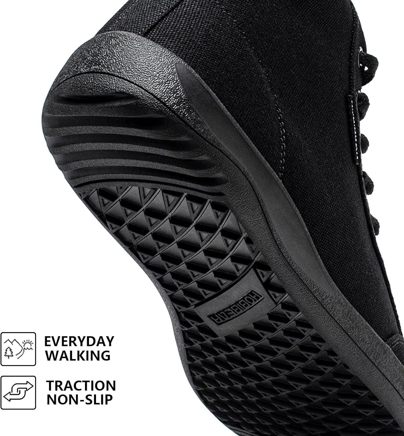 HOBIBEAR Unisex High Top Barefoot Shoes with Wide Toe Box for Trail Running AU