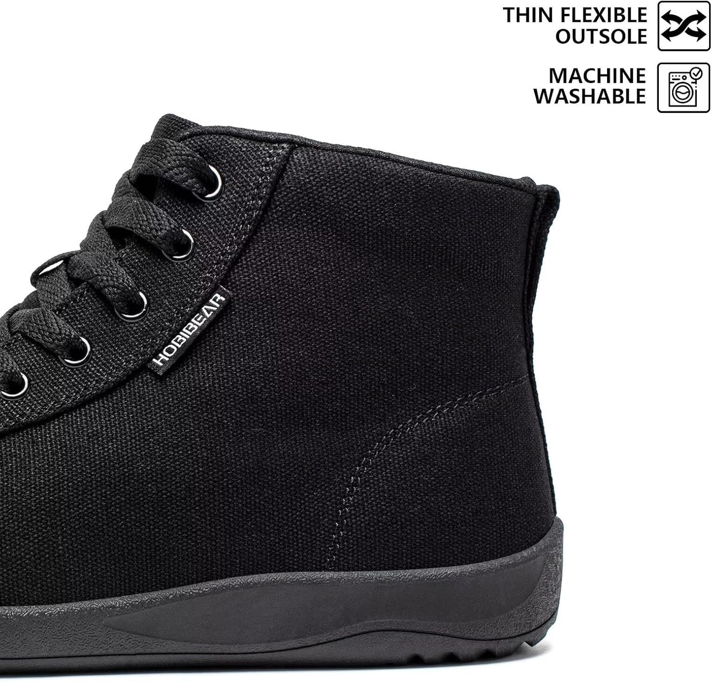 HOBIBEAR Unisex High Top Barefoot Shoes with Wide Toe Box for Trail Running AU