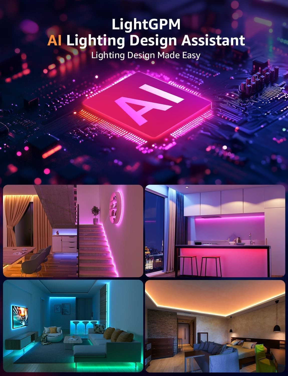 Lepro SE1 Smart RGB LED Strip Light 20M Roll with WiFi Voice Control Australia