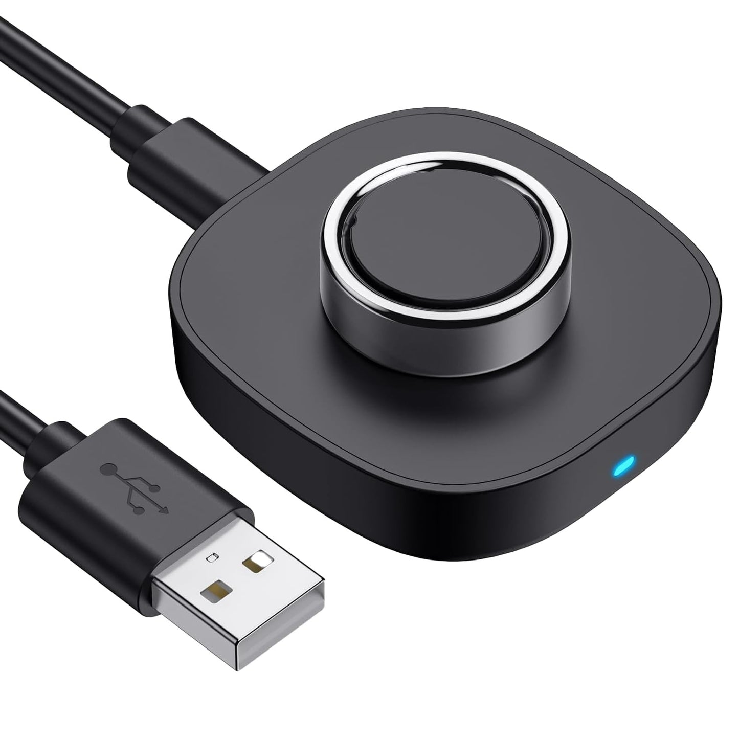 Musotica Ring Charger Size 10 Black Fast Charging Dock with USB-C Cable...