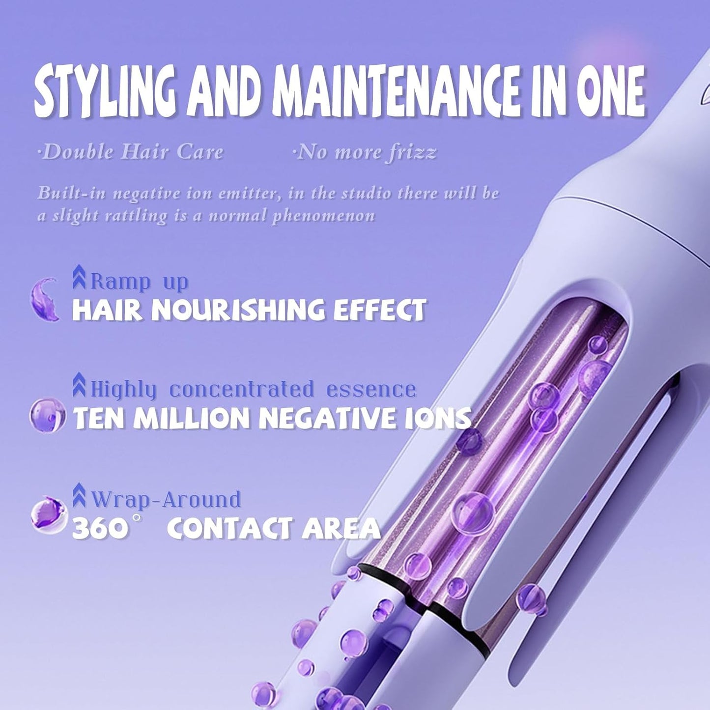 Cyuanxgr 32mm Automatic Hair Curler with 3 Temperatures & Timer Reminders AU