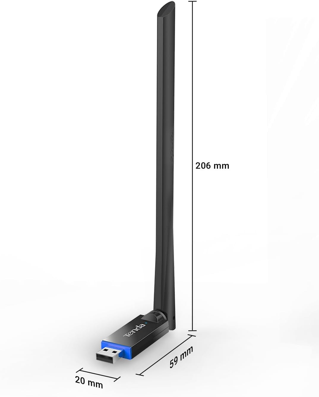 Tenda U11 Pro Wireless WiFi Adapter for Desktop PC with High Gain Antenna
