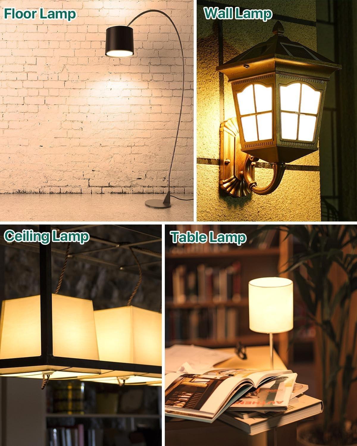 LUTW A60-12W Warm White 3000K LED Light Bulbs Pack of 3 for Home