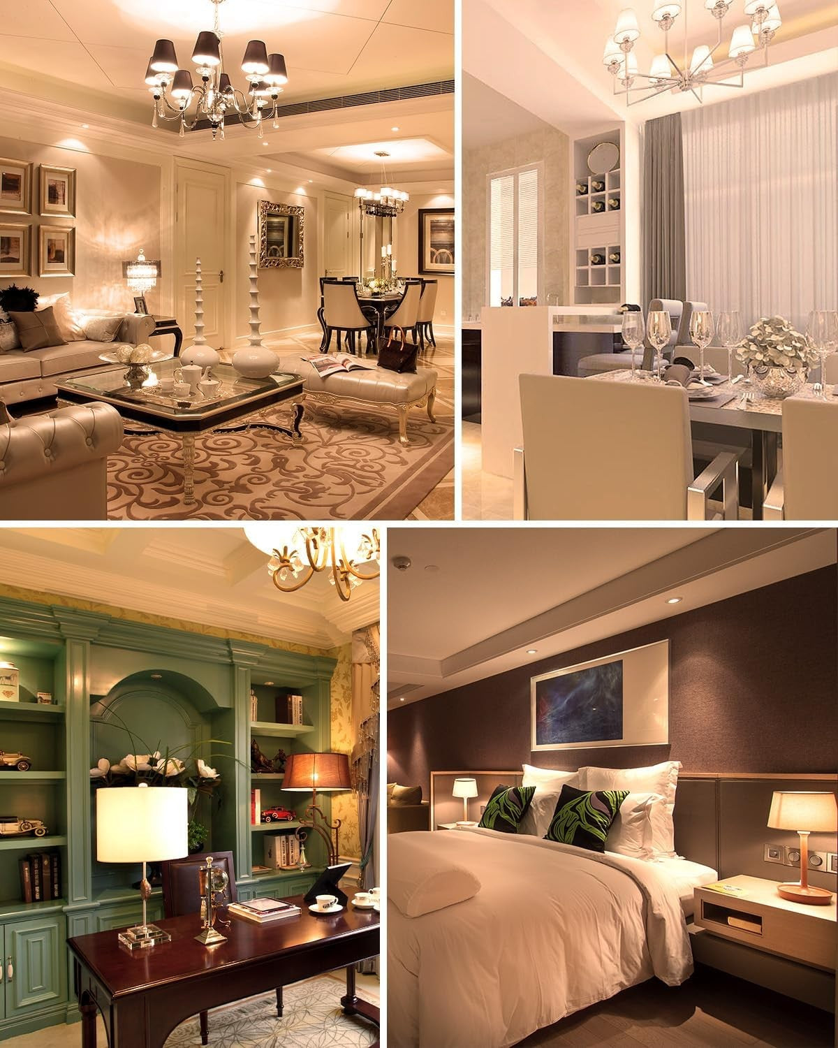 LUTW A60-12W Warm White 3000K LED Light Bulbs Pack of 3 for Home