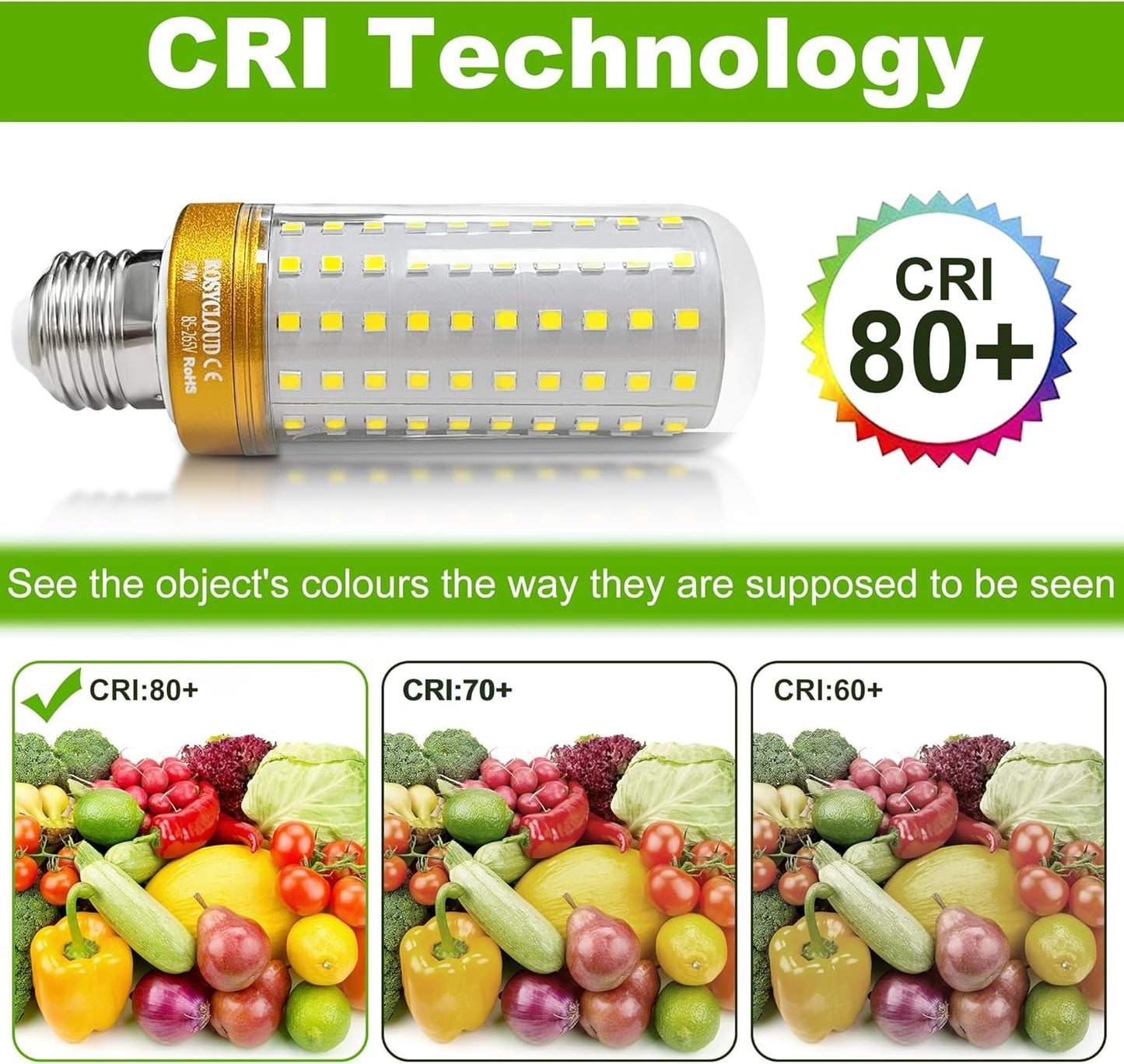 ROSY CLOUD E27 LED Bulb Cool White 20W Equivalent Non-Dimmable