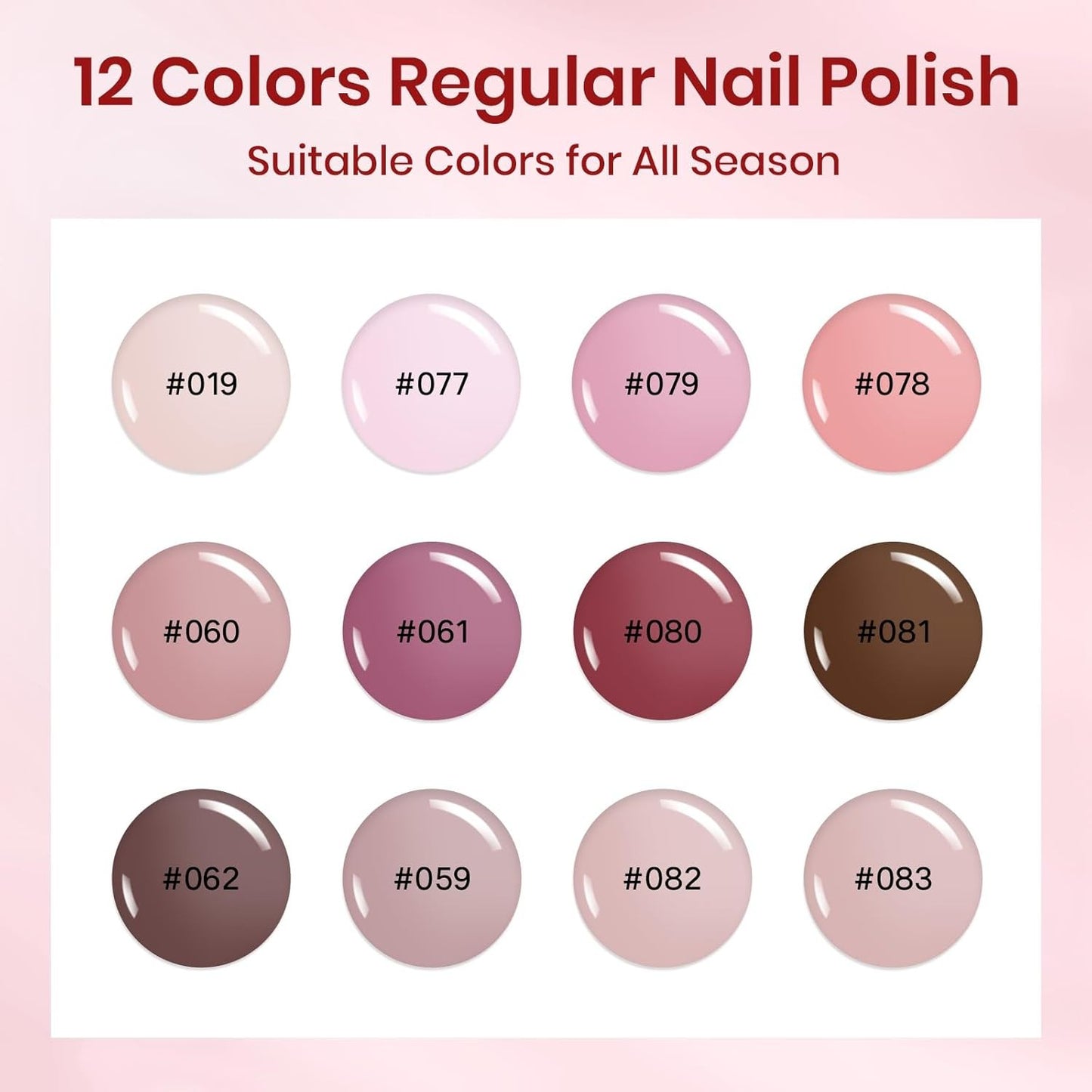 SUPWEE 12 Color Quick Dry Nail Polish Set for Easy Home Manicure Art