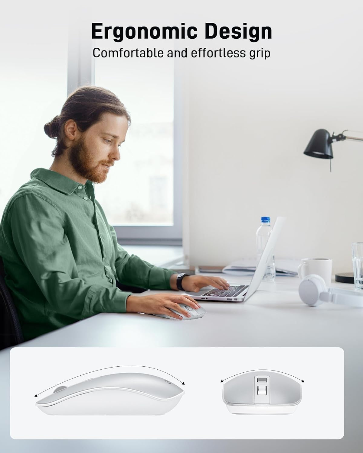 Acer Wireless USB Mouse with 1600 DPI Adjustable Sensitivity for PC