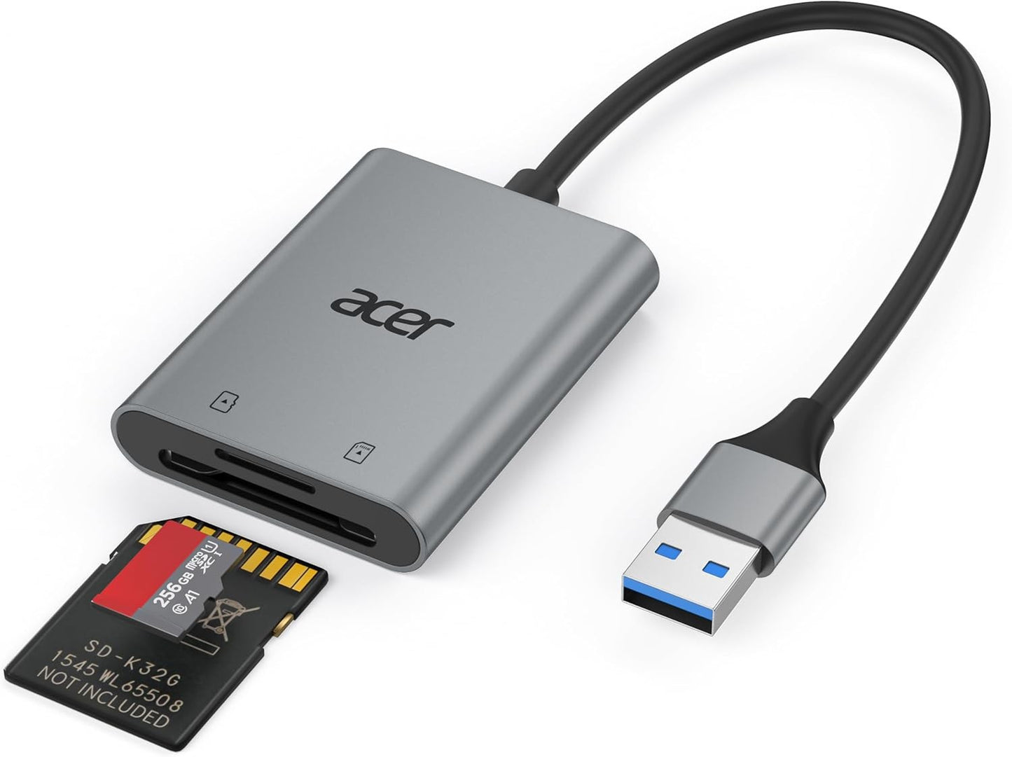 Acer ODK550 USB 3.0 SD Card Reader with Cord for Windows PC